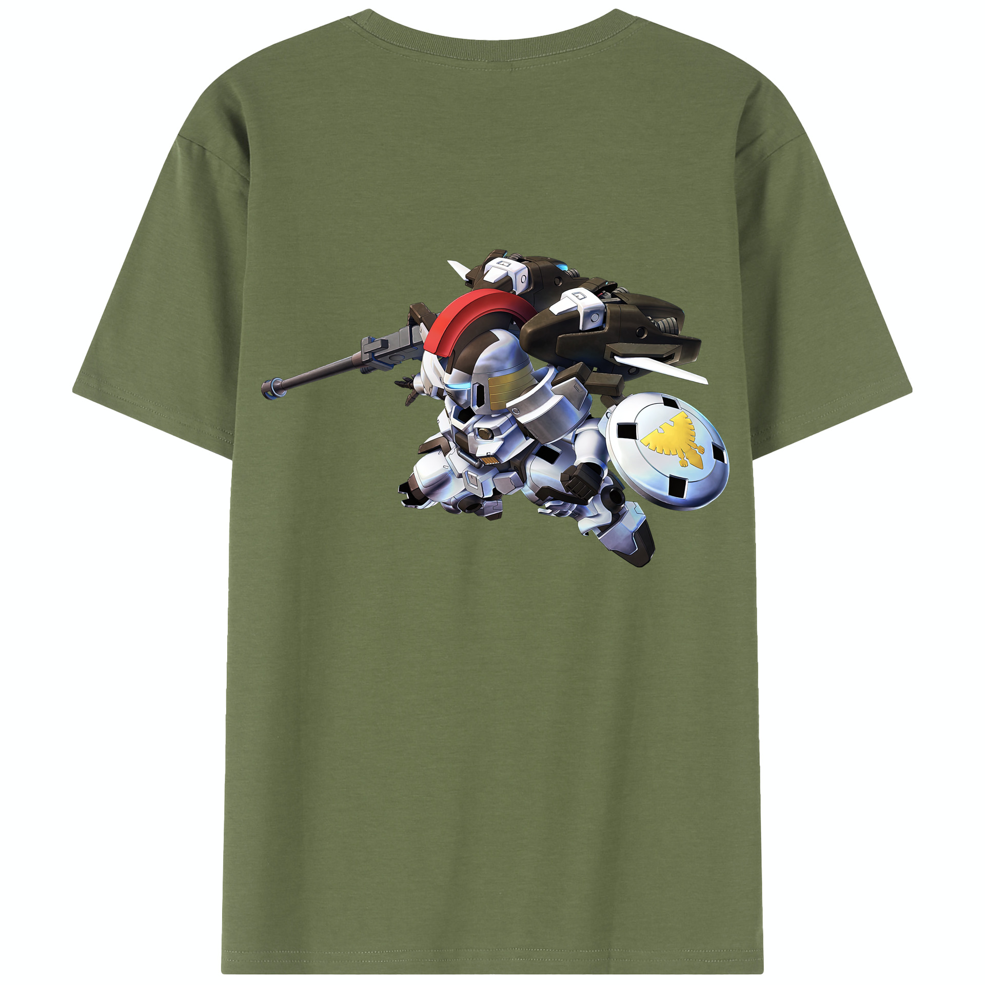 （画像用） 機動戦士ガンダム Mobile Suit Gundam 綿100％半袖Tシャツ（背面プリント）